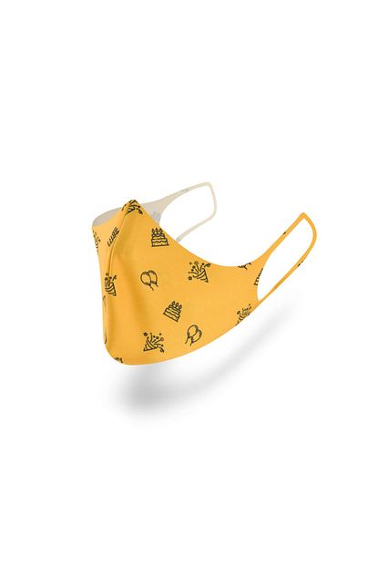 Mutlu Maske Yikanabilir Maske M90 Standardinda Bez Maske Dogum Gunu Hediyesi Kadin Erkek Kumas Maske Trendyol
