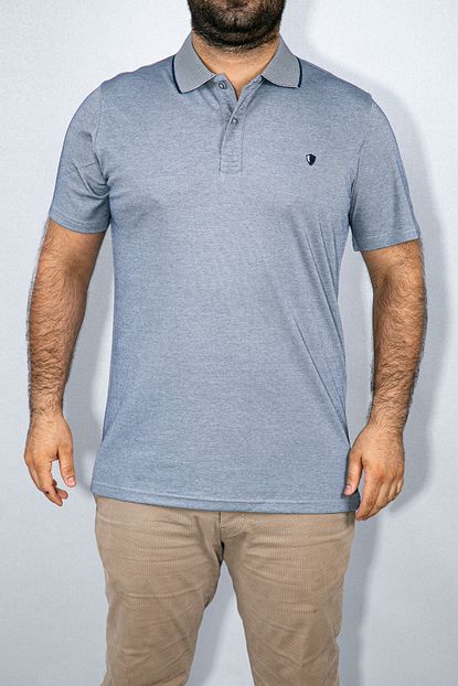 Qui Erkek Gri Polo Yaka T Shirt Trendyol