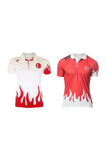 Lotto Polo Fire Pl Milli Takim T Shirt Kirmizi Beyaz R0294 Trendyol