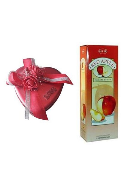 Kullanatparty Red Apple Kirmizi Elma Tutsu Buyuk Boy Kalp Mum 100 Gr Trendyol