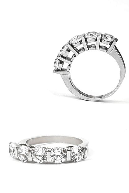 Oseshop Pirlanta Isiltisinda Swarovski Tasli Gumus Bes Tas Yuzuk Trendyol