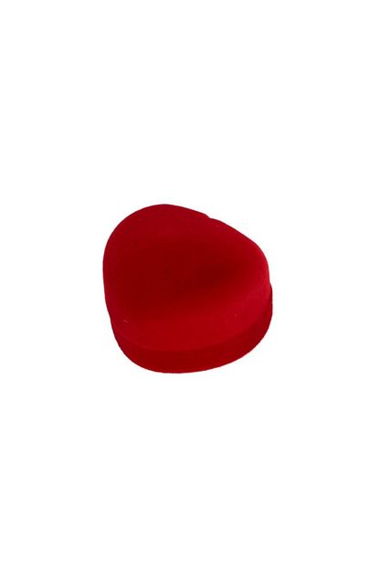 Muha Aksesuar Kirmizi Kadife Kalpli Yuzuk Kutusu Trendyol