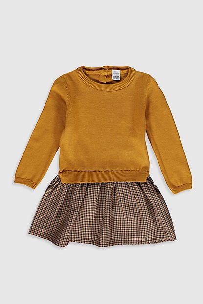 Lc Waikiki Kiz Bebek Sari Elbise Trendyol