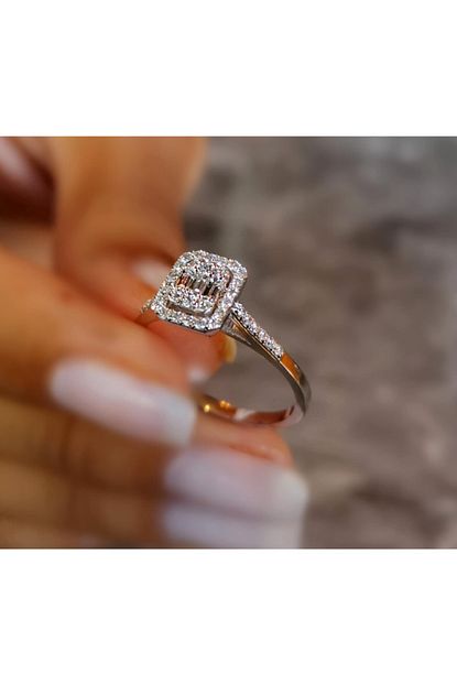 Safir Kuyumculuk Baget Pirlanta Yuzuk Trendyol