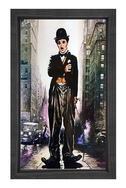 Deniz Cerceve Tuval Charlie Chaplin Tablosu Trendyol