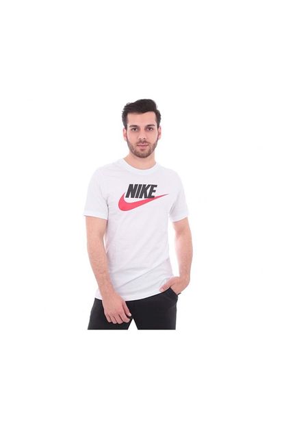 Nike Erkek Beyaz M Nsw Tee Icon Futura T Shirt Trendyol
