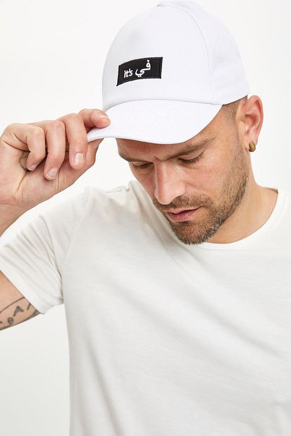 Defacto Erkek Beyaz Baseball Sapka R3721az20sm Trendyol