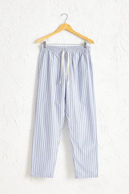 Lc Waikiki Erkek Mavi Cizgili Pijama Alt 0sbi91z8 Trendyol