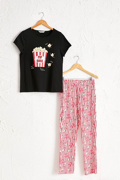 Lc Waikiki Kadin Yeni Siyah Pijama Takim 0w0769z8 Trendyol