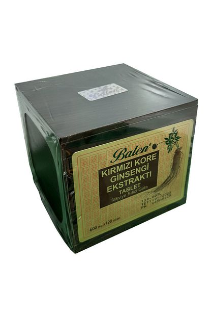 Balen 2 Adet Tahta Kutu Kirmizi Kore Ginseng 600 Mg 120 Tablet Trendyol