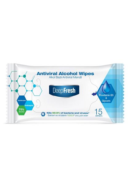 Deep Fresh Deepfresh Alkol Bazli Antiviral Cep Islak Mendil 15 Yaprak Trendyol