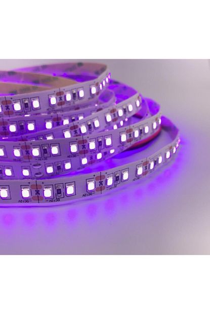 junsun 365nm 370nm uv serit led 2835 smd 120 m ip20 1mt 12v 15w m fiyati yorumlari trendyol