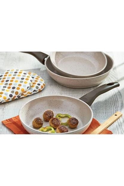 Gulsan Safran Granit 3 Lu Tava Set Trendyol