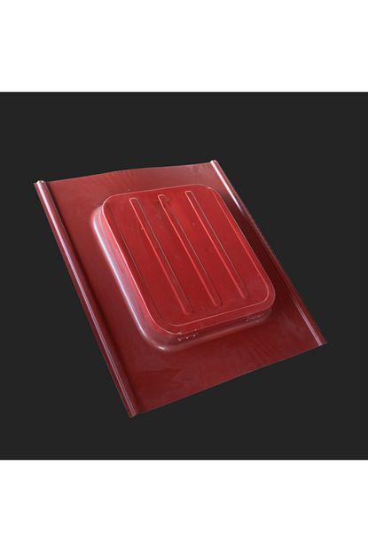 Ince Cati Kiremit Cati Cikis Kapagi Kirmizi Camsiz 95x85 Trendyol