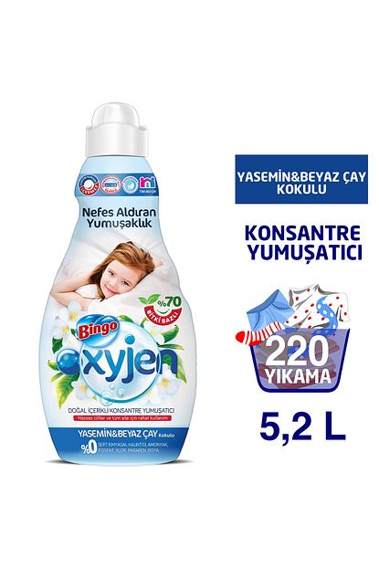 bingo oxyjen konsantre yumusatici yasemin beyaz cay 1320 ml ekonomi paketi 4 lu fiyati yorumlari trendyol
