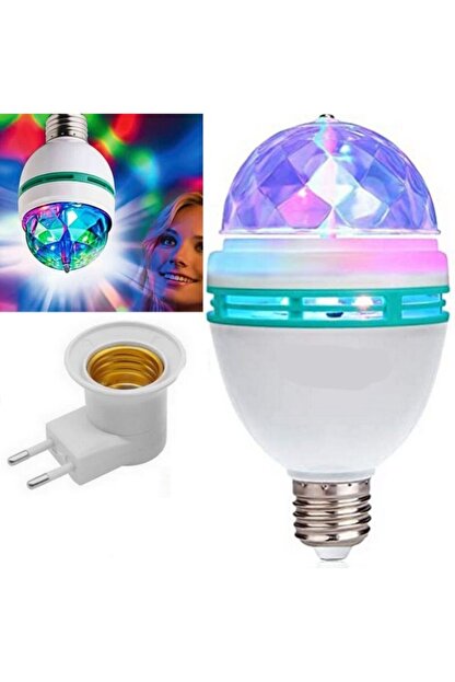 neler geldi neler renkli disko ampulu lambasi e27 duy led ampul donen disco topu lamba isik ampul hareketli fiyati yorumlari trendyol