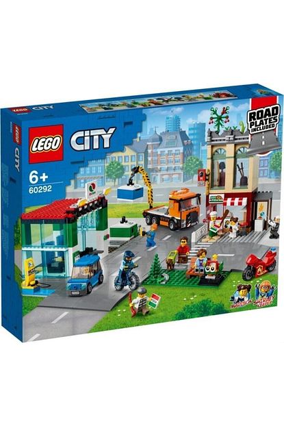 lego city sehir merkezi 60292 cocuklar icin oyuncak yapim seti 790 parca fiyati yorumlari trendyol