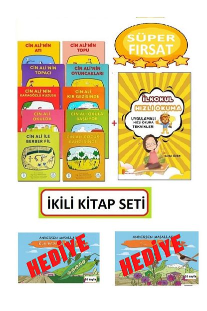 cin ali hikaye seti 10 kitap