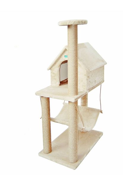 bej hamak ve catili kedi evi tr511
