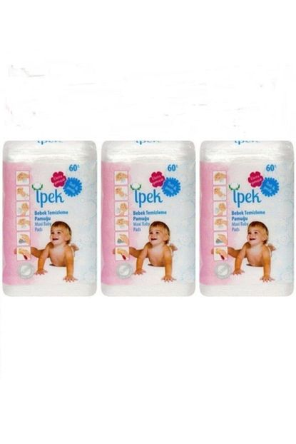 ipek pamuk ipek bebek temizleme pamugu 60 li x 3 paket fiyati yorumlari trendyol