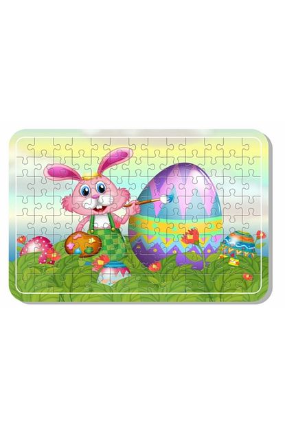 paskalya yumurtasi zeka gelistirici 104 parca 6 mm ahsap puzzle