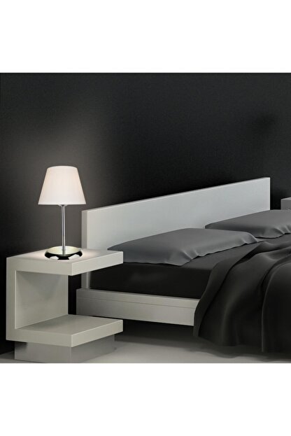 Modelight Elva Abajur Krom Ayak Beyaz Sapka Fiyati Yorumlari Trendyol