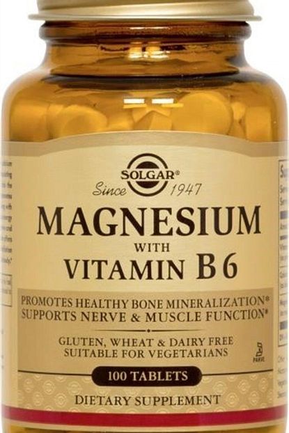 solgar magnesium vitamin b6 100 tablet