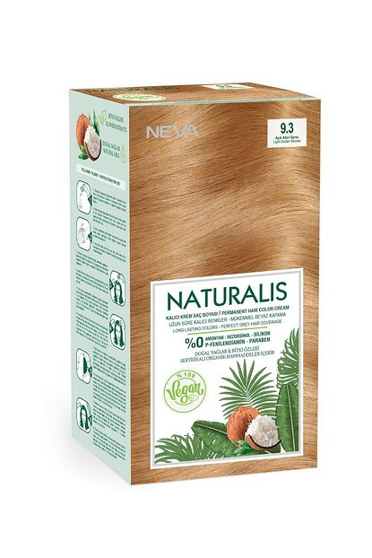 neva kozmetik naturalis sac boyasi 9 3 acik altin sarisi 100 vegan fiyati yorumlari trendyol