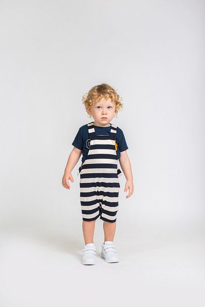 verte vallee cizgili unisex bebek salopet fiyati yorumlari trendyol