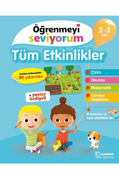 ucanbalik yayincilik ogrenmeyi seviyorum tum etkinlikler 2 3 yas fiyati yorumlari trendyol