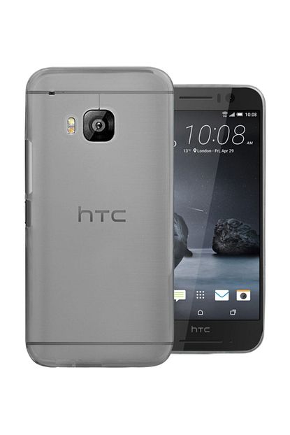 transparent soft htc one s9 kilif siyah