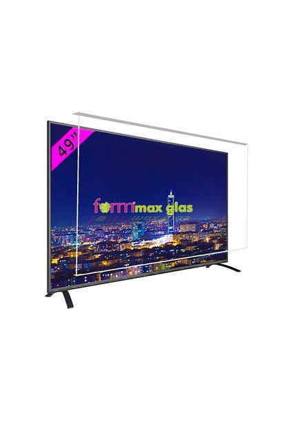 formmaxglas 49 124 ekran tv ekran koruyucu ekran koruma cami tum markalara uyumludur 3 mm kalinlik fiyati yorumlari trendyol