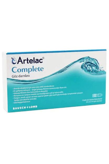 bausch lomb bausch lomb artelac complete go z damlasi 0 24 0 5ml 30 flakon fiyati yorumlari trendyol