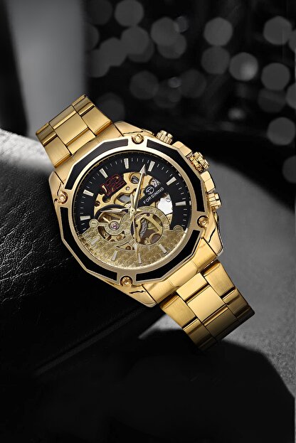 forsining otomatik erkek kol saati gri renk fiyati yorumlari trendyol