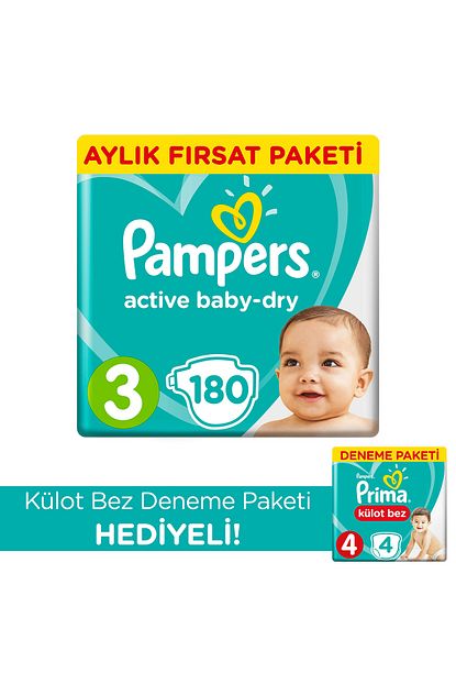 prima bebek bezi aktif bebek 3 beden midi aylik paket 180 adet 4 beden kulot bez fiyati yorumlari trendyol