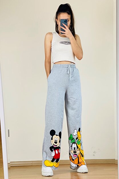 Myvitrin Kadin Bol Paca Beyaz Mickey Esofman Alti Fiyati Yorumlari Trendyol