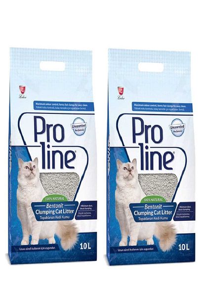 pro line naturel parfumsuz kedi kumu 10 lt x 2 adet fiyati yorumlari trendyol