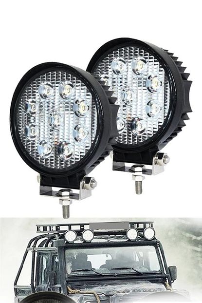 usmtekno off road tepe lambasi 2 adet 9 led sis fari led sis lambasi led bar siyah fiyati yorumlari trendyol