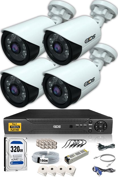ids 4 kamerali 5mp lensli 1080p fullhd kamera seti gece goruslu su gecirmez cepten izle fiyati yorumlari trendyol