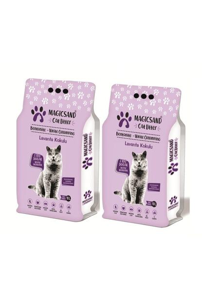 magicsand cat litter lavanta kokulu kedi kumu 10 lt 2 adet fiyati yorumlari trendyol