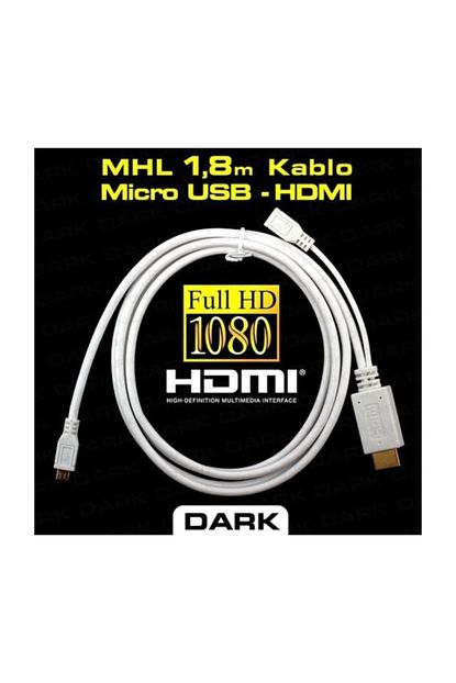 dark dk hd amhl180 1 8m mhl mic usb