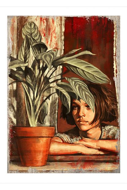 50cmx70cm ahsap tablo leon sevginin gucu mathilda