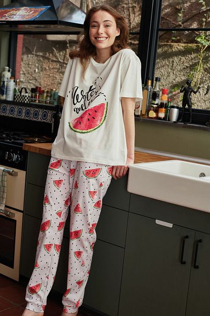 lc waikiki kadin acik pembe baski lcw dream pijama takim fiyati yorumlari trendyol