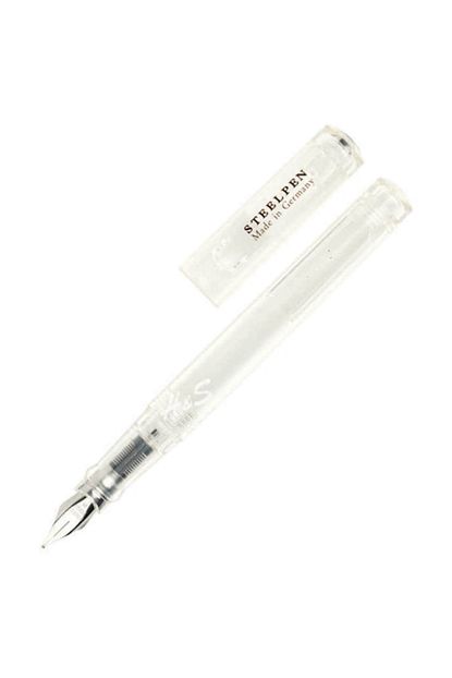 steelpen crystal dolma kalem seffaf
