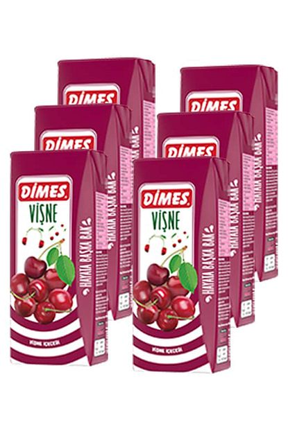 dimes meyve suyu visne 200 ml x 6 adet fiyati yorumlari trendyol