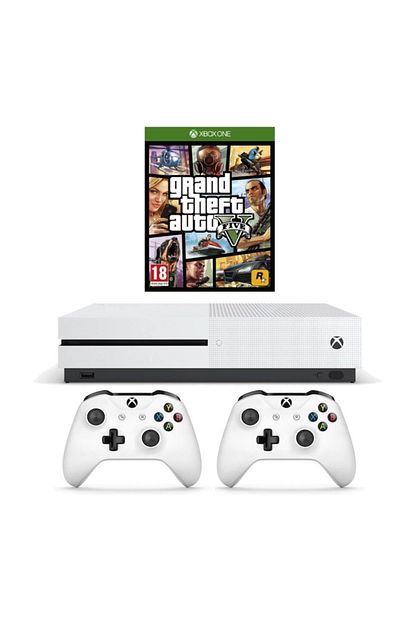 microsoft xbox one s 500gb konsol gta 5 oyun 2 kol fiyati yorumlari trendyol