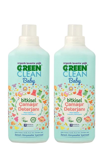 green clean organik lavanta yagli baby bitkisel camasir deterjani 1000 ml 2 li fiyati yorumlari trendyol