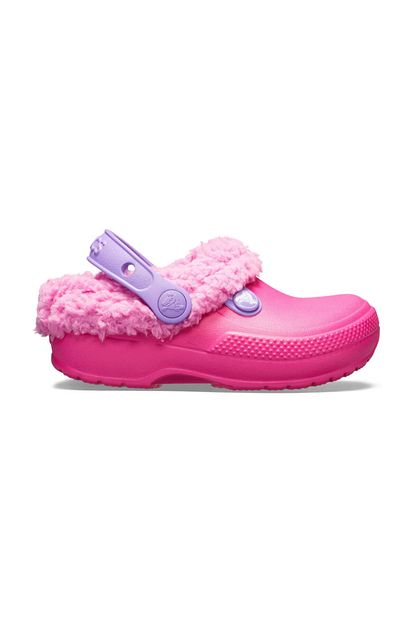 crocs pembe kiz cocuk ici kurklu sandalet fiyati yorumlari trendyol