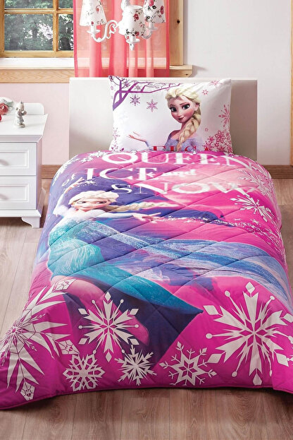 tac tek kisilik lisansli yatak ortusu seti disney frozen elsa fiyati yorumlari trendyol