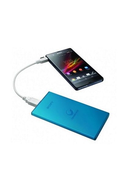 flat tasinabilir sarj cihazi 5000 mah mavi cp